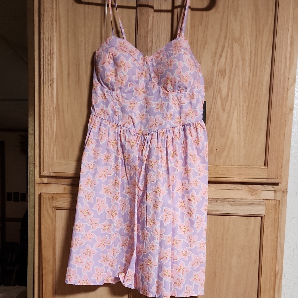 No Boundaries Pink Floral Mini Dress